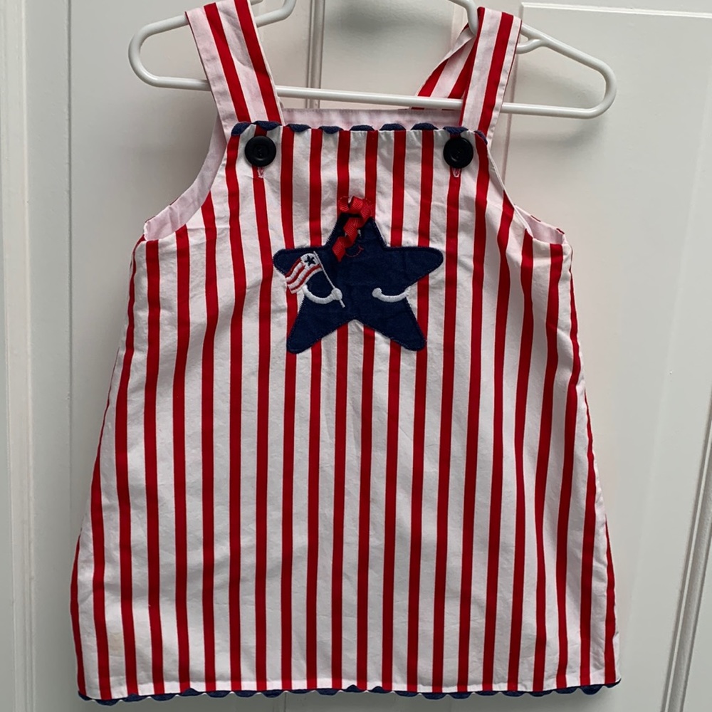 Vintage Bailey Boys striped star 4th of July Dress